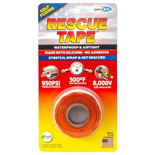 Seal It Services 1x12' ORG Rescue Tape RT12012BOR